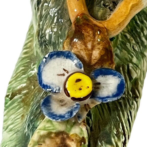 Vtg Big Eared Mouse Ladybug Flower Figure Signed Basil Matthews Animal Figurine - Picture 7 of 12